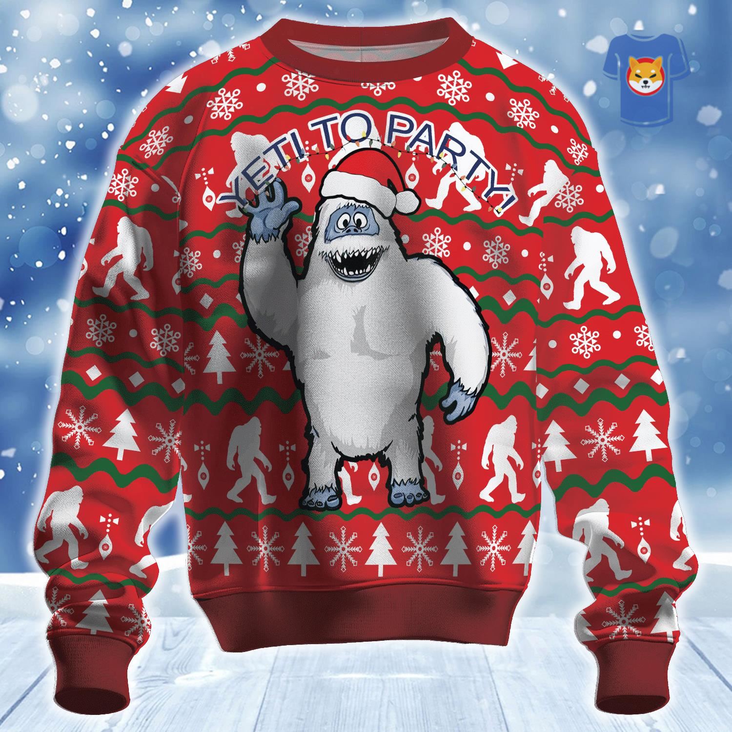 Yeti To Party Ugly Christmas Sweater 