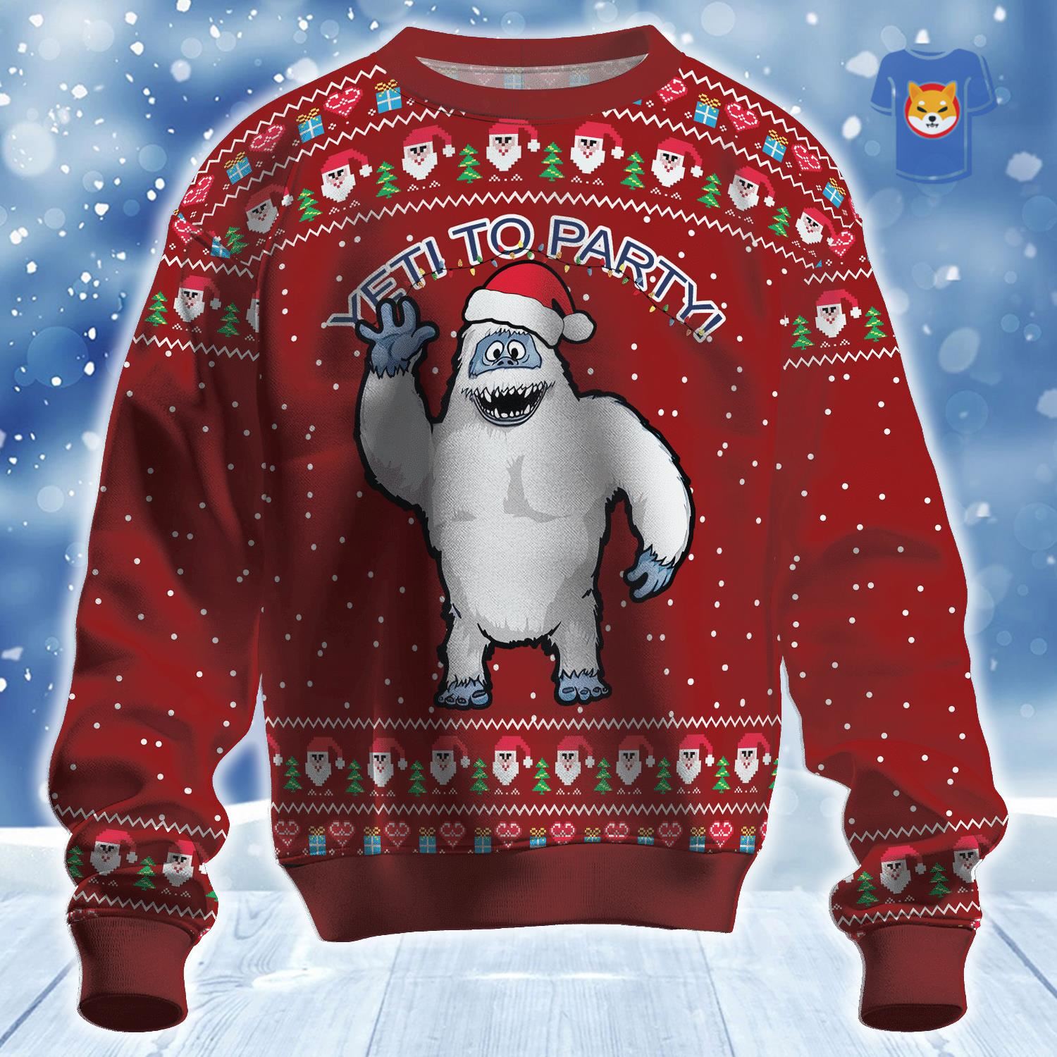 Yeti To Party Ugly Christmas Sweater 