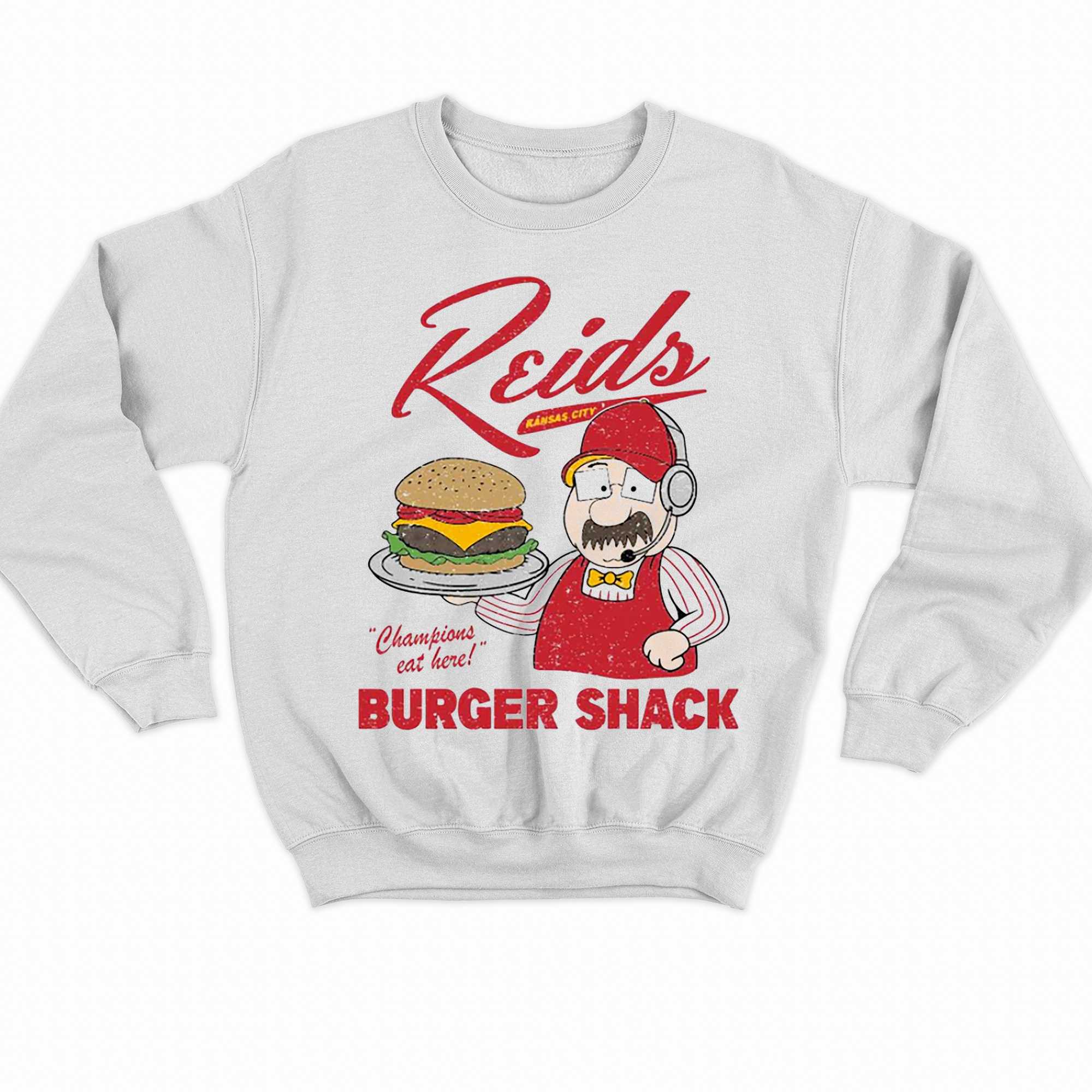 Champions Eat Here Keids Burger Shack Shirt 
