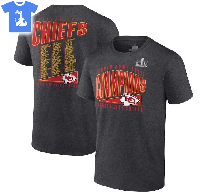 Kansas City Chiefs Fanatics Branded Super Bowl Lviii Champions Roster Best Teammates T-shirt 