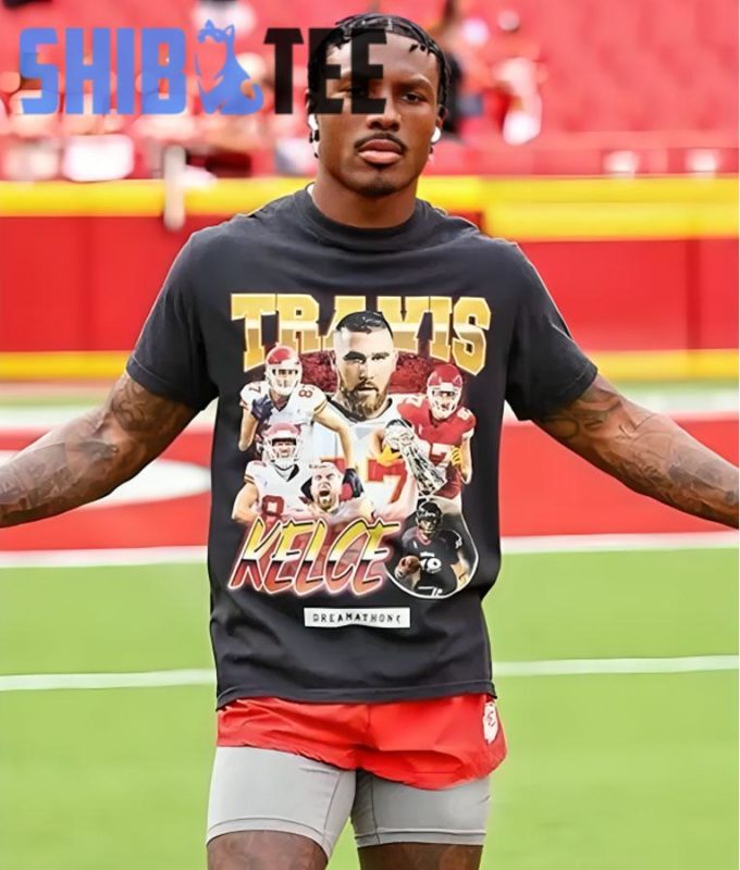 Mecole Hardman Custom Travis Kelce T Shirt Trending New Black Tee