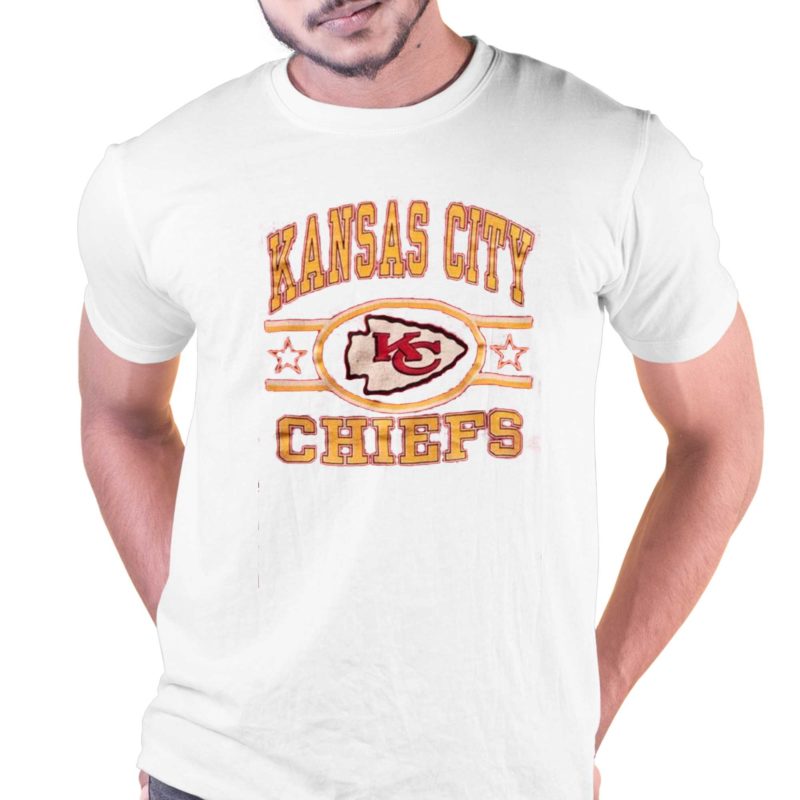 official vintage style kansas city chiefs football t shirt 1