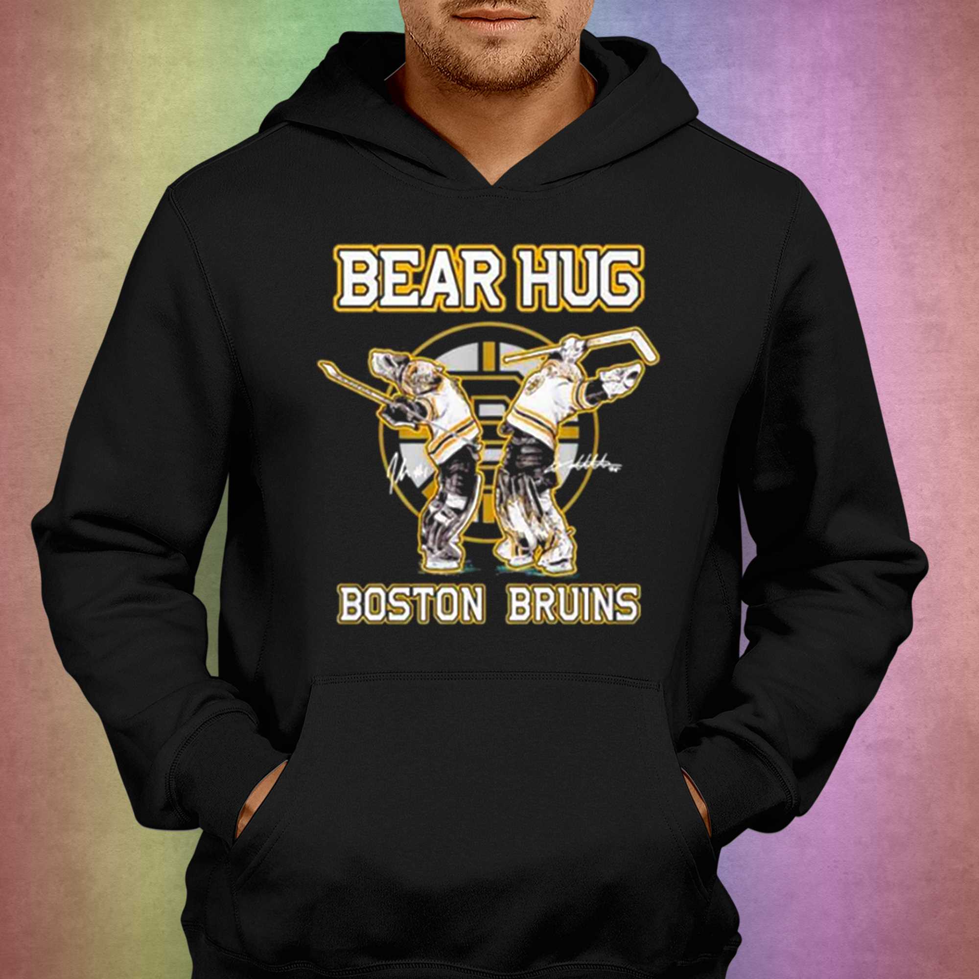 Bear Hug Signature Boston Bruins shirt, hoodie, sweater, long