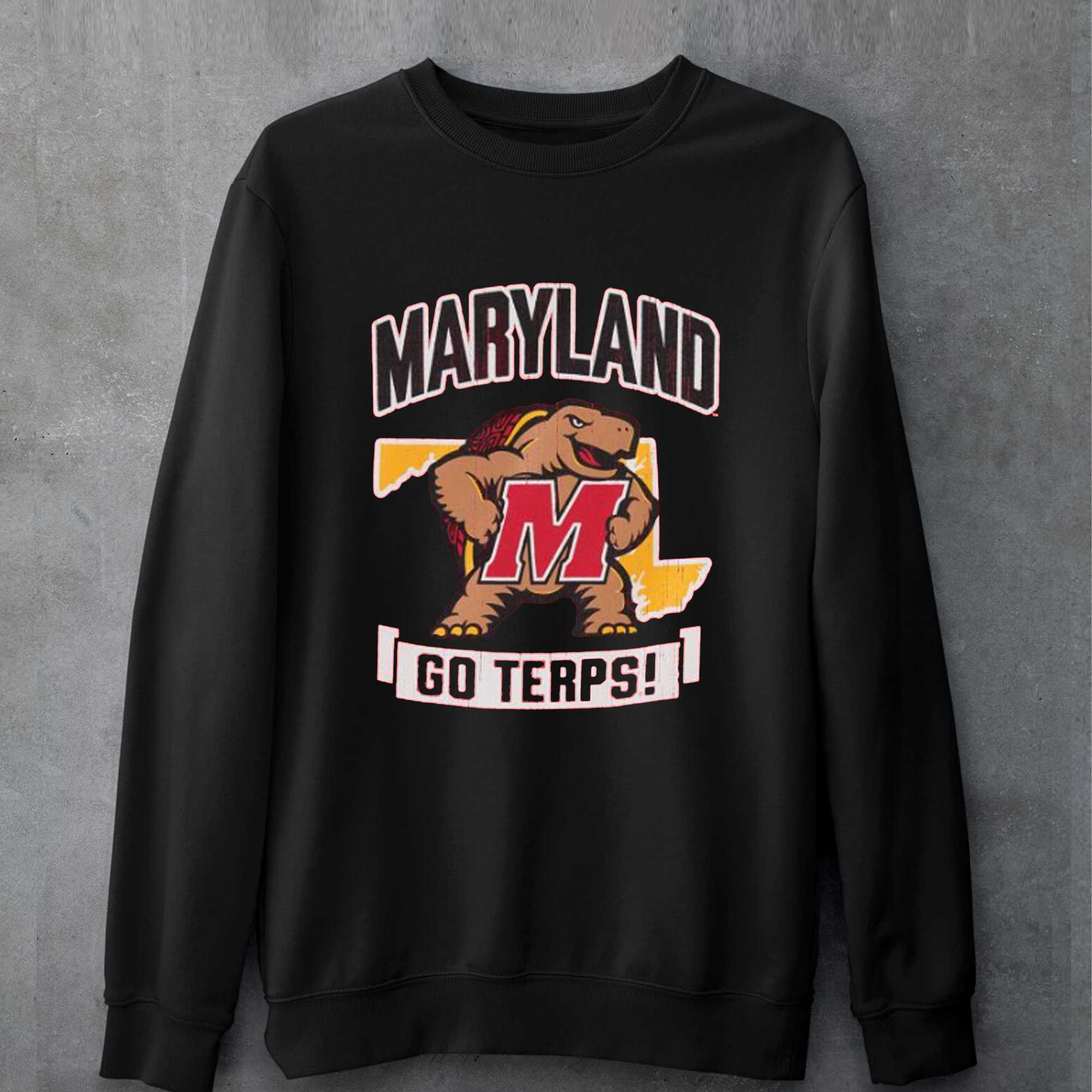 Champion Red Maryland Terrapins Strong Mascot Shirt 
