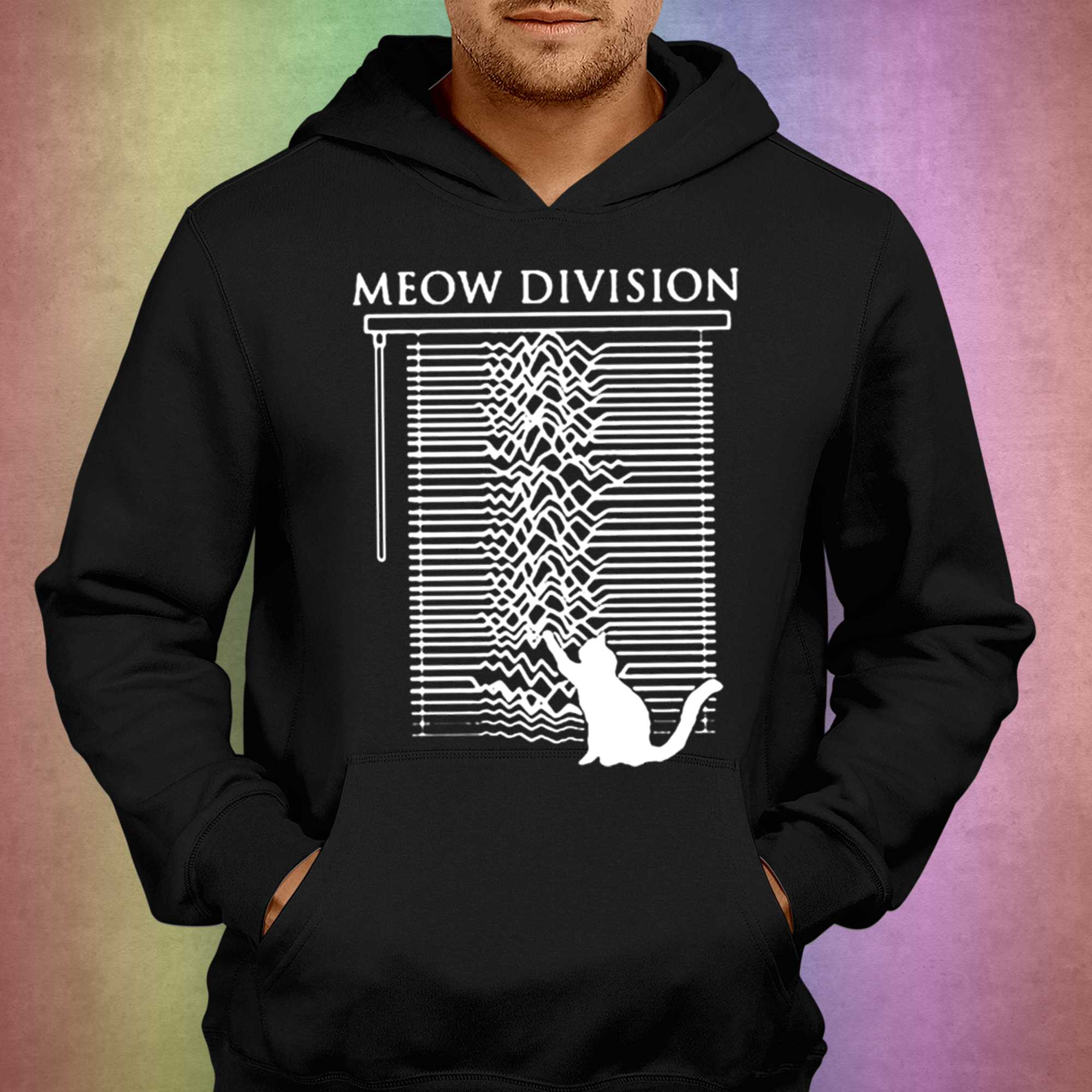 Funny Meow Division Joy Division Parody T-shirt 