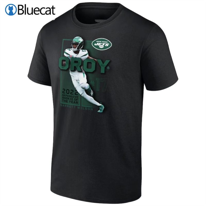 garrett wilson new york jets fanatics branded 2022 nfl offensive rookie of the year t shirt 1