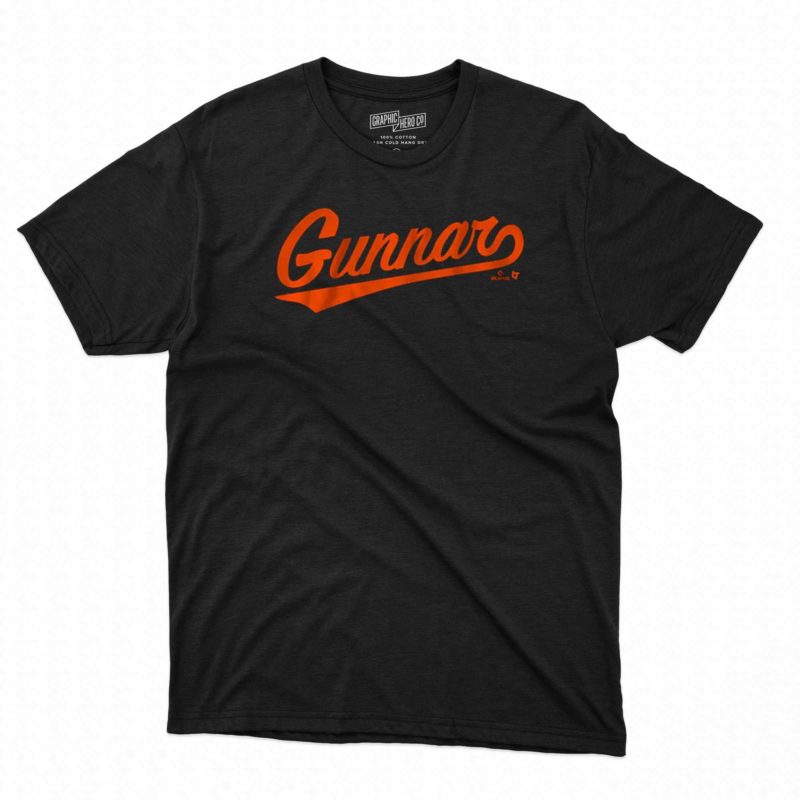 gunnar henderson baltimore text t shirt 1 1