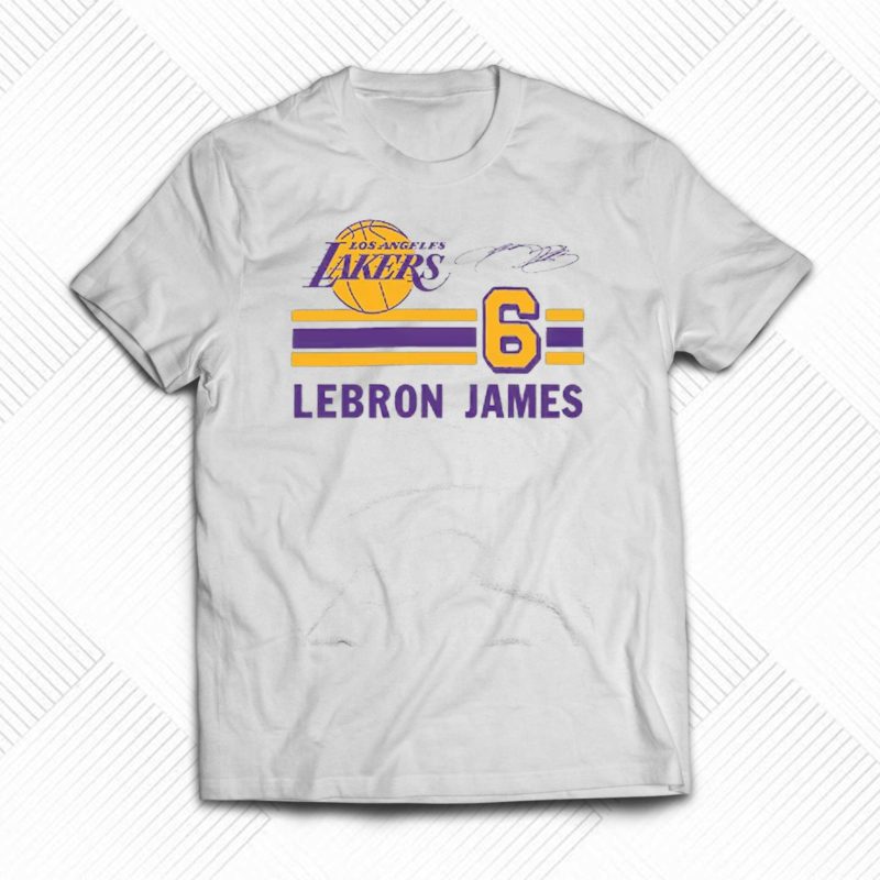 lebron james los angeles lakers homage number 6 t shirt 1