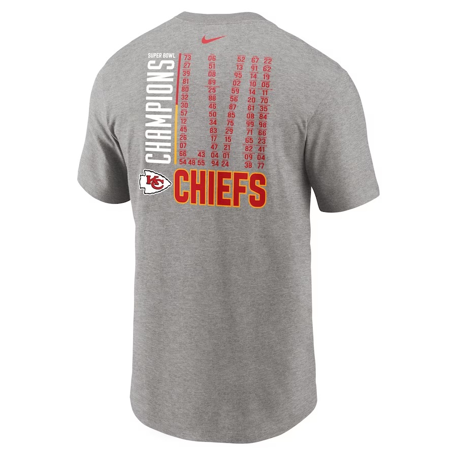 Official Kansas City Chiefs Super Bowl Lvii Champions Roster T-shirt ...