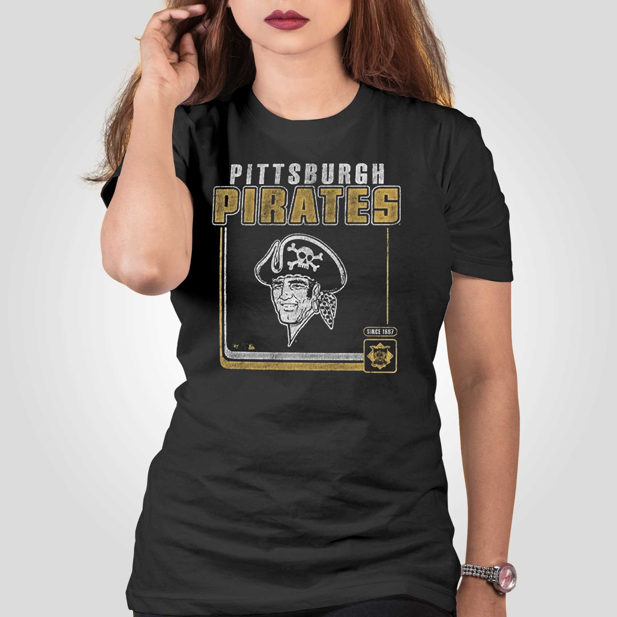 Pittsburgh Pirates '47 Borderline Franklin T-shirt - Shibtee Clothing