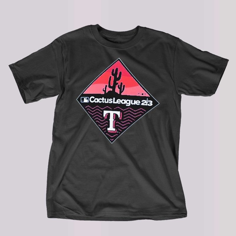 texas rangers cactus league 2023 mlb spring training diamond shirt 1