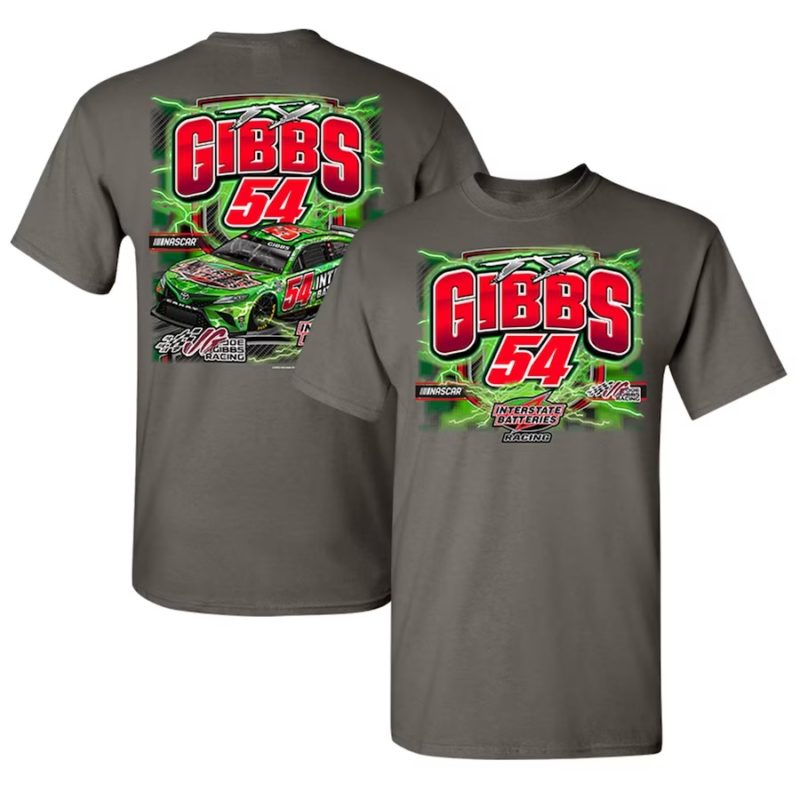 ty gibbs joe gibbs racing team collection interstate batteries car t shirt 3