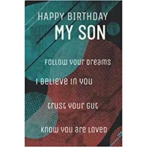 Notebook Journal Gift with Greeting Card for Son.