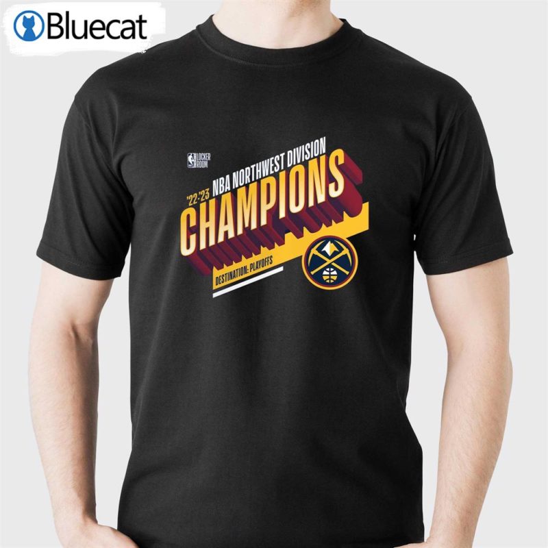 denver nuggets fanatics branded 2023 northwest division champions locker room t shirt 1 1