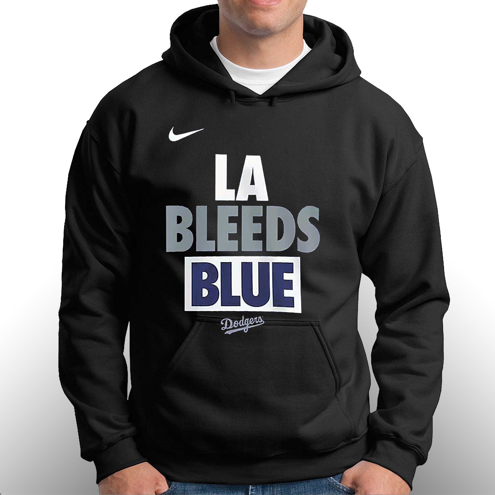 Los Angeles Dodgers Nike La Bleed Blue Shirt - Shibtee Clothing