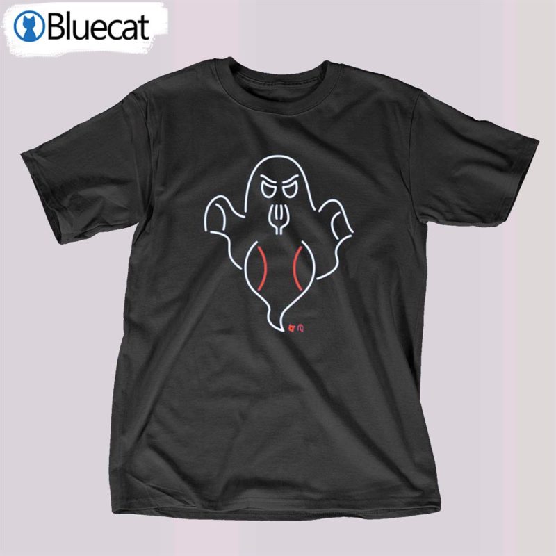 neon ghost forkball art print t shirt 1 1