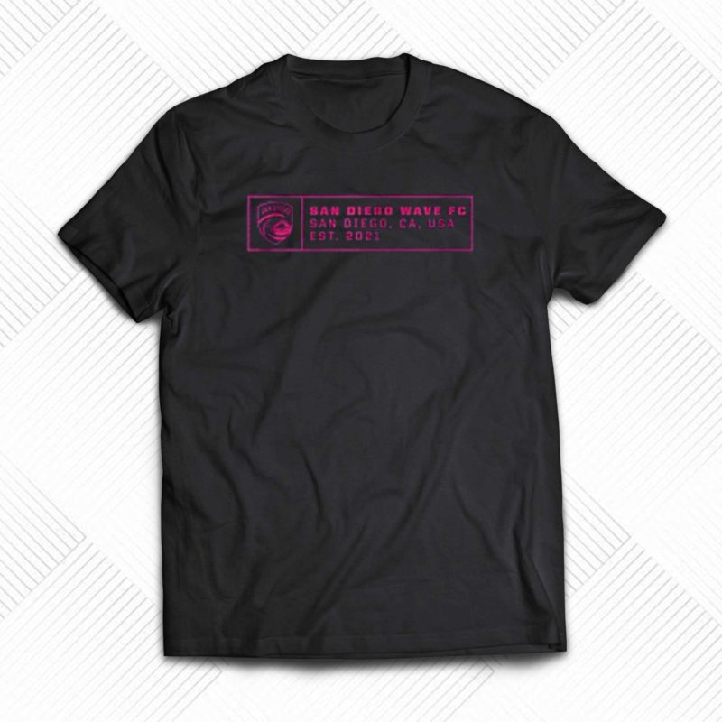 san diego wave fc established microprint t shirt 1 1