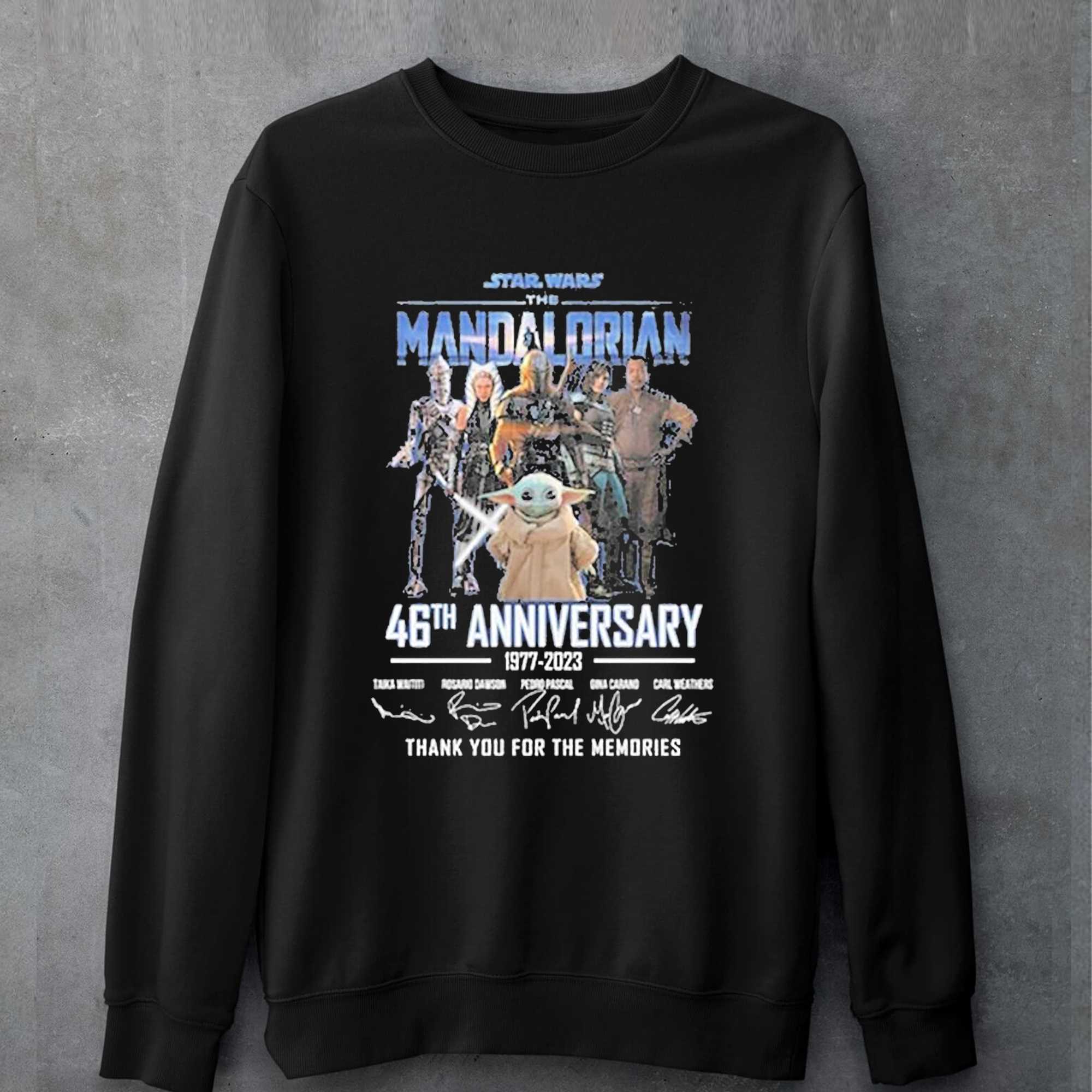 Star Wars 46th 1977-2023 Anniversary Thank For The Memories Tshirt Men 