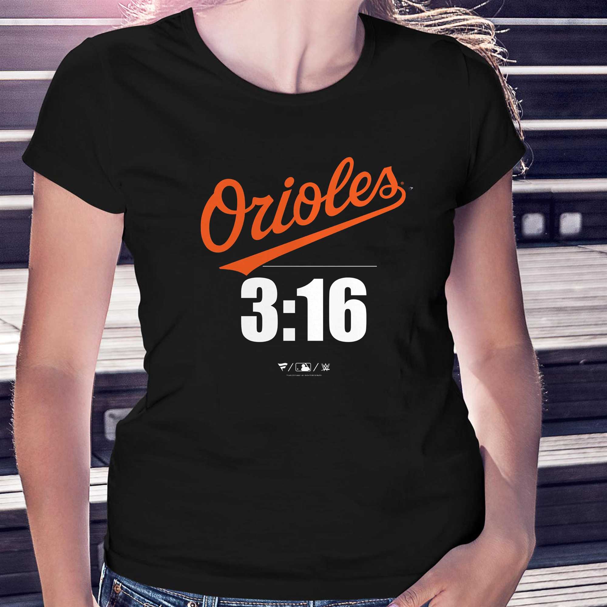 Stone Cold Steve Austin Baltimore Orioles Fanatics Branded 3:16 T