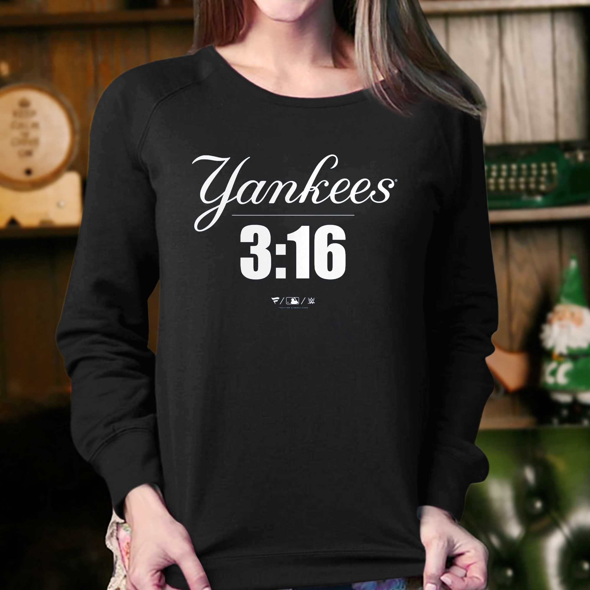 yankees 3 4 sleeve shirt