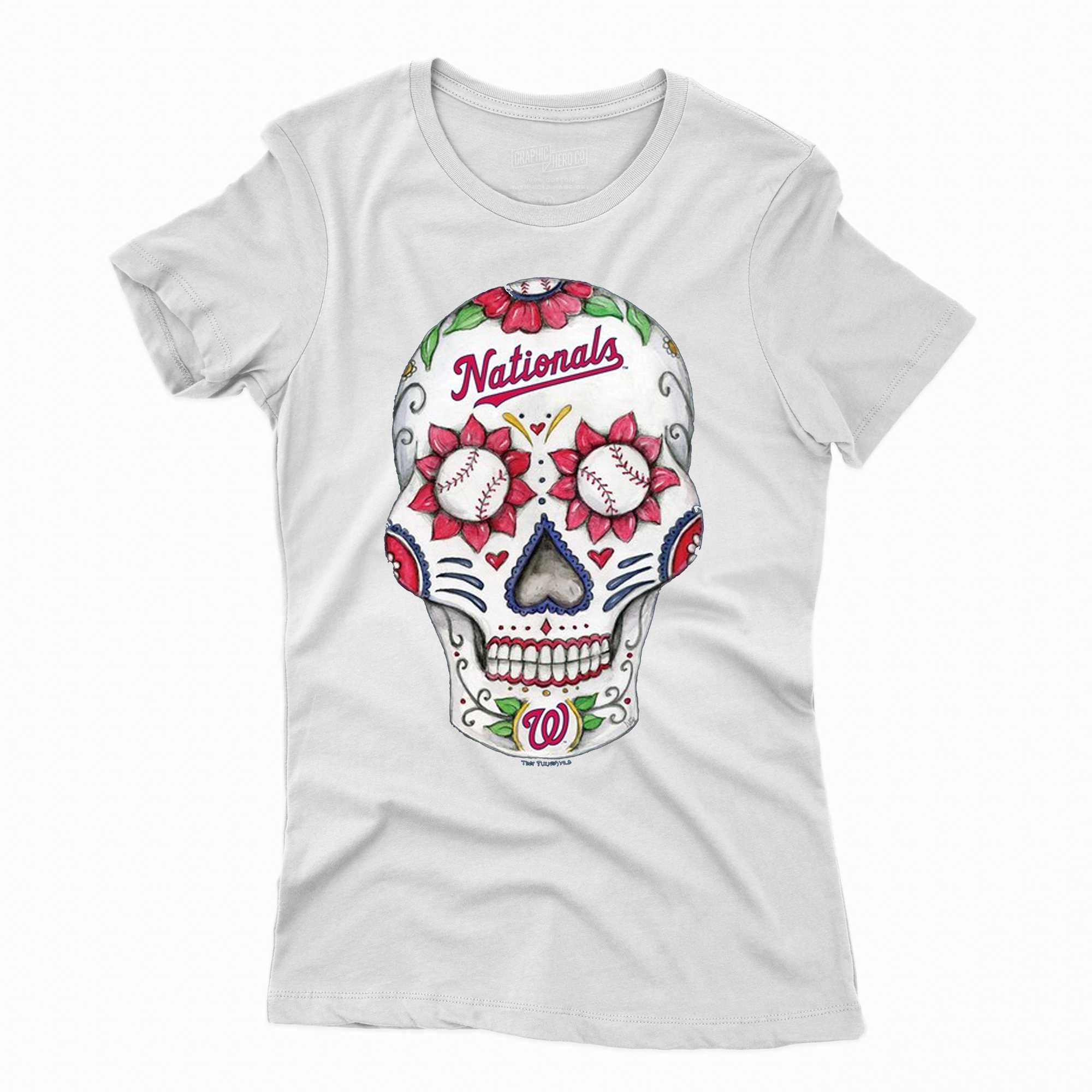 Washington Nationals Tiny Turnip Sugar Skull T-shirt