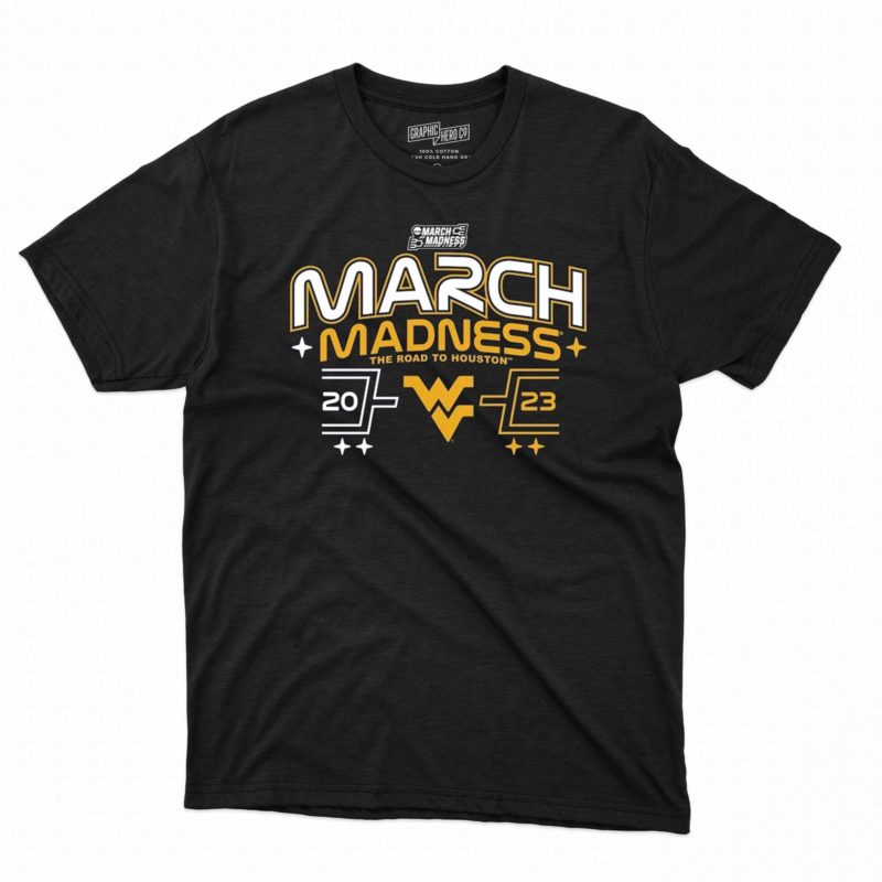 west virginia mountaineers 2023 ncaa mens basketball tournament march madness t shirt 1 1