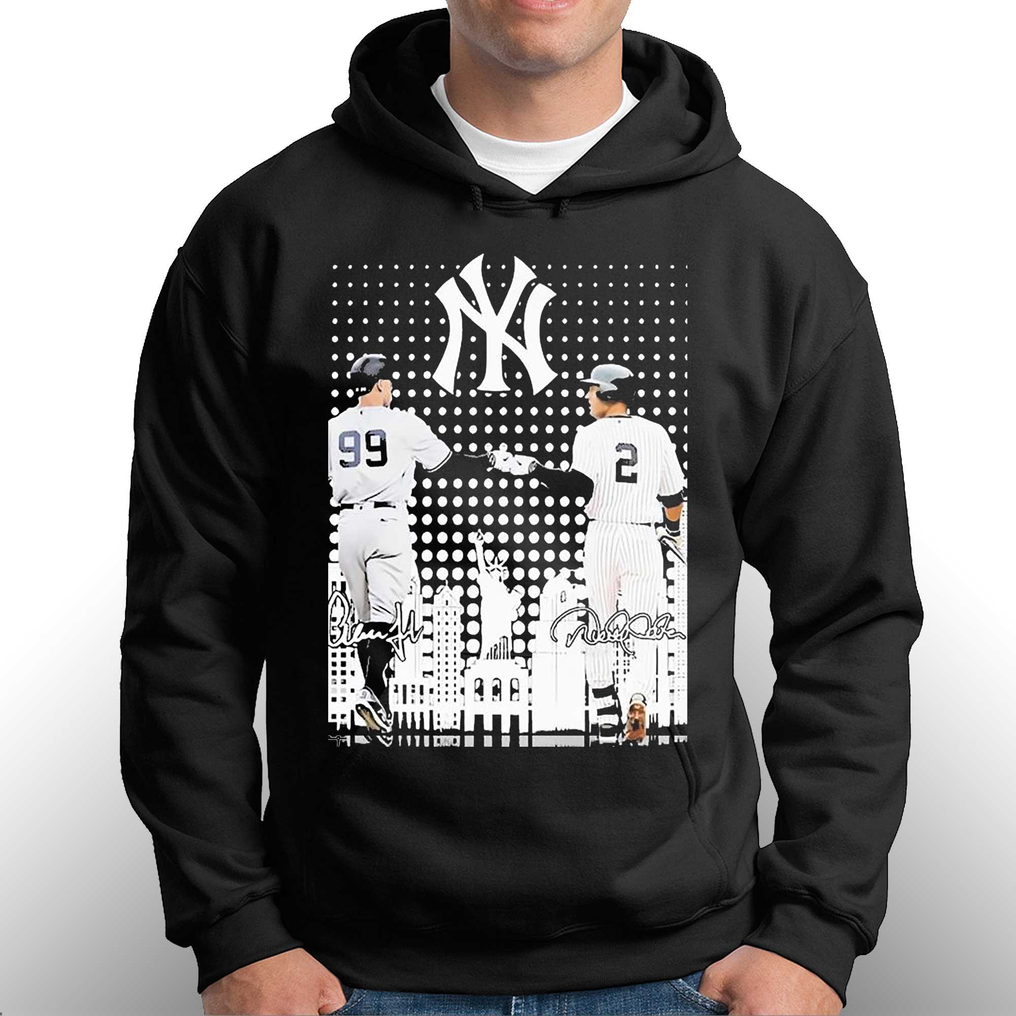 99 Aaron Judge And 2 Derek Jeter New York Yankees Skyline