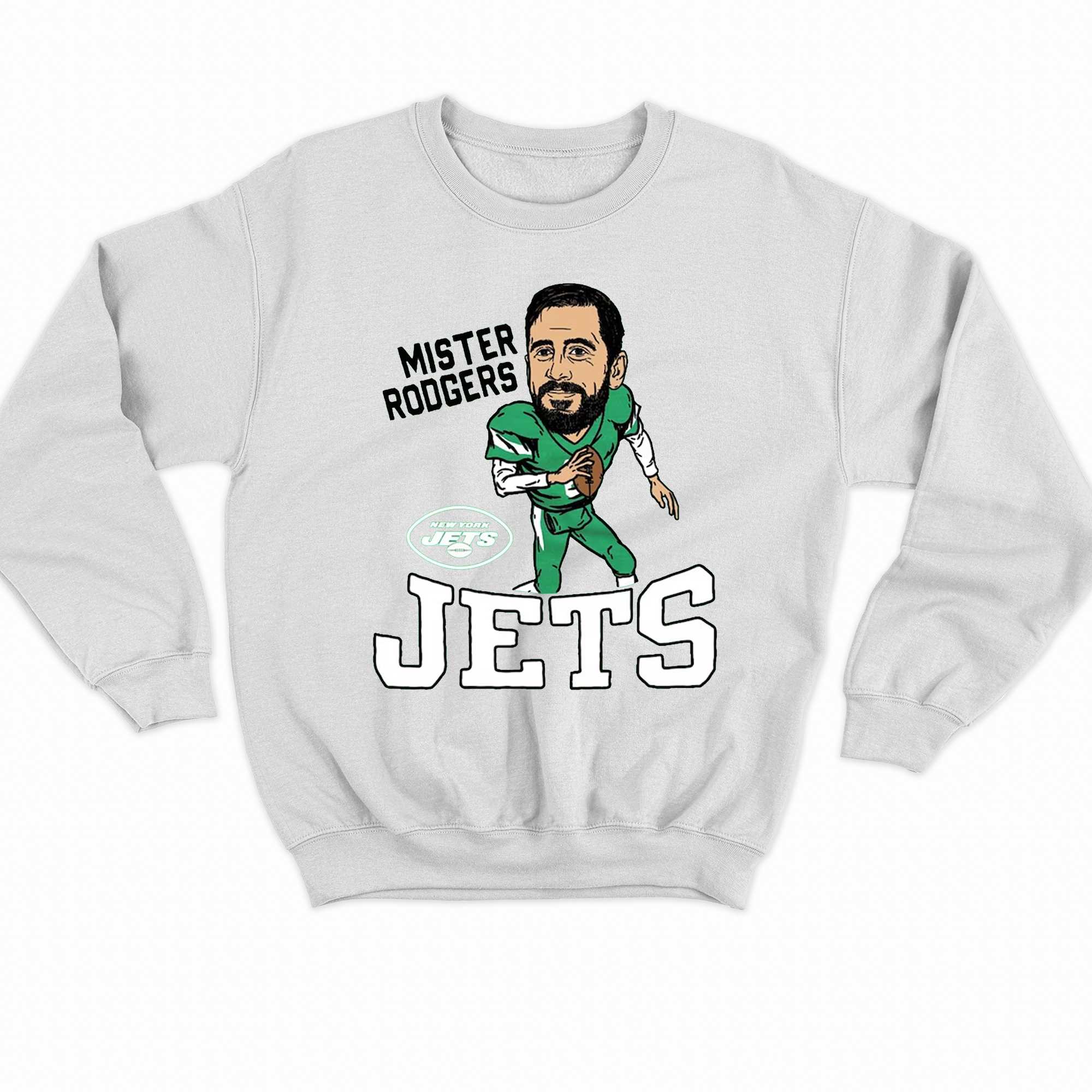 New York Jets Aaron Rodgers Homage Green Caricature Sweatshirt