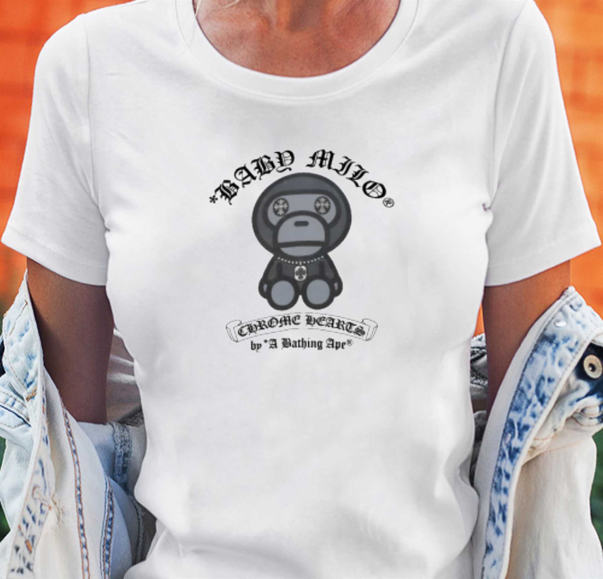 Bape Baby Milo Chrome Hearts By A Bathing Ape T-shirt - Shibtee