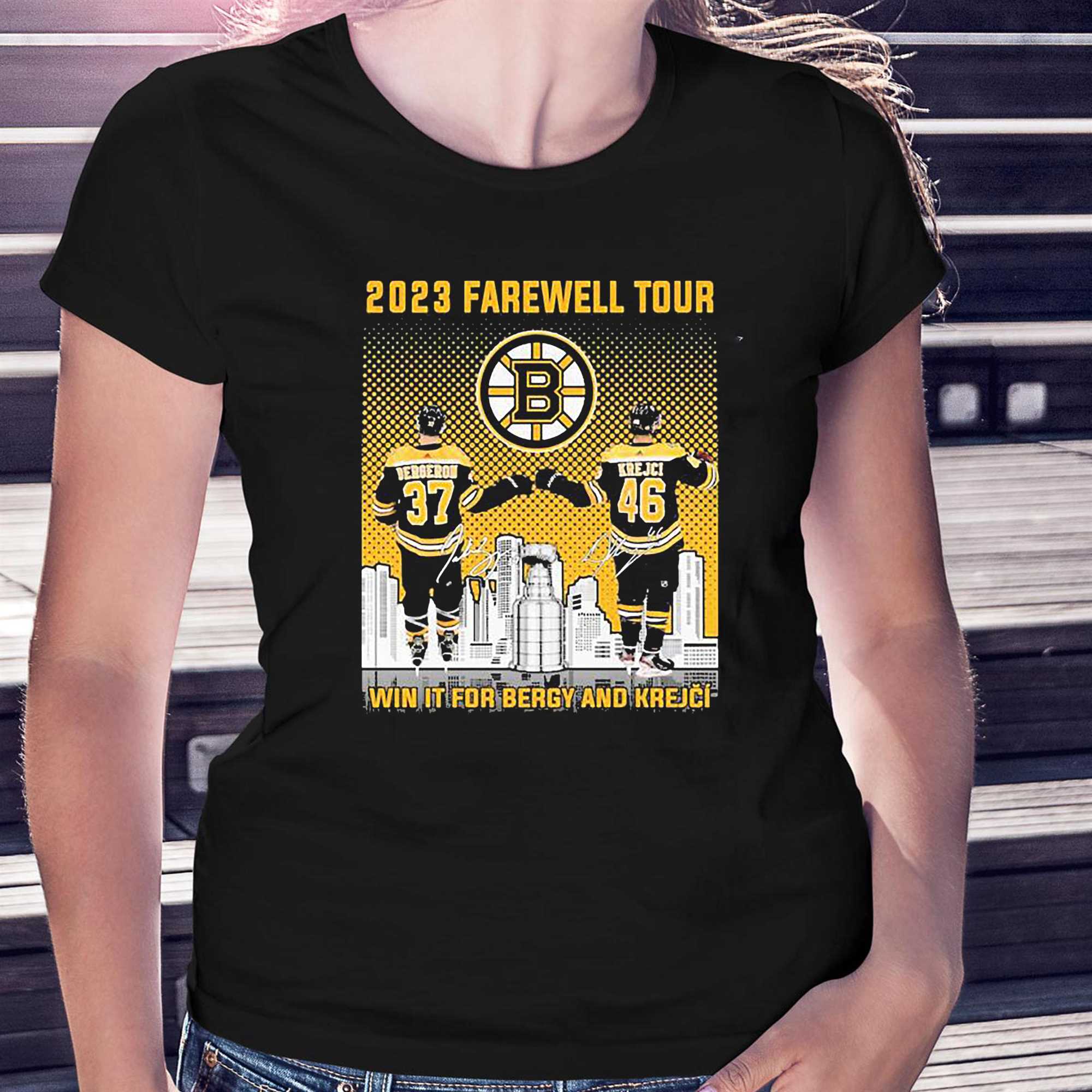 Boston Bruins Patrice Bergeron And David Krejci 2023 Farewell Tour