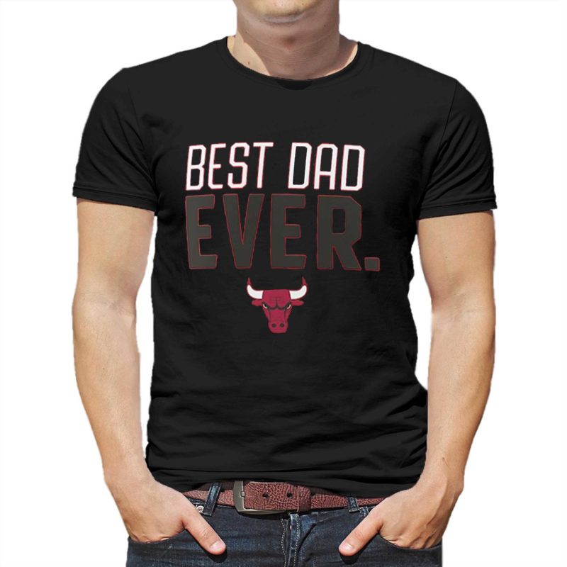 chicago bulls best dad ever logo t shirt 1 1