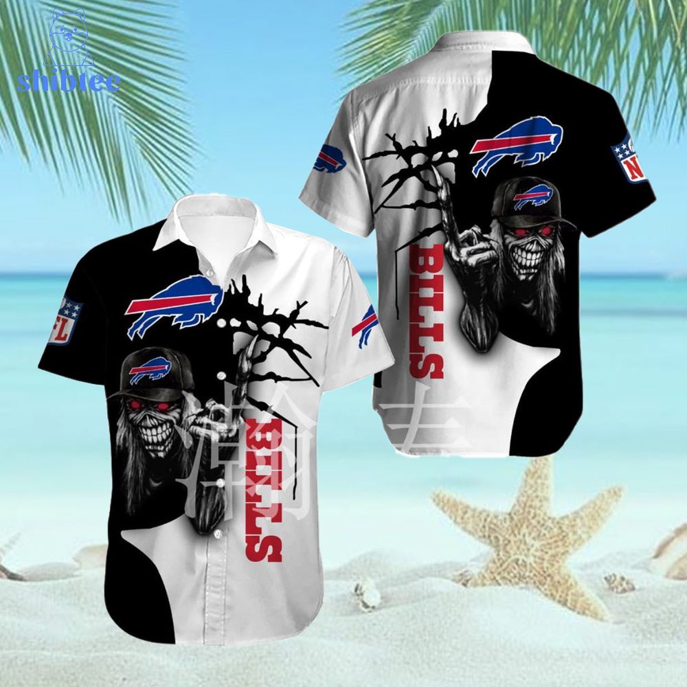 Iron Maiden Buffalo Bills Hawaiian Shirt