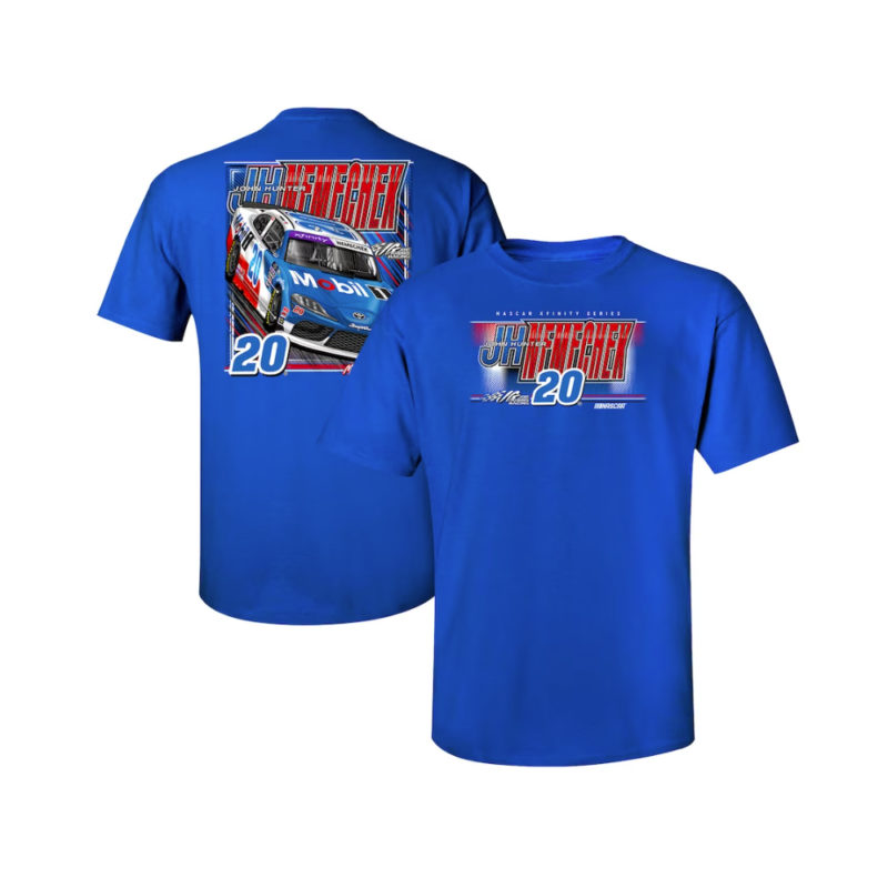 john hunter nemechek joe gibbs racing team collection mobil 1 car t shirt 1 1