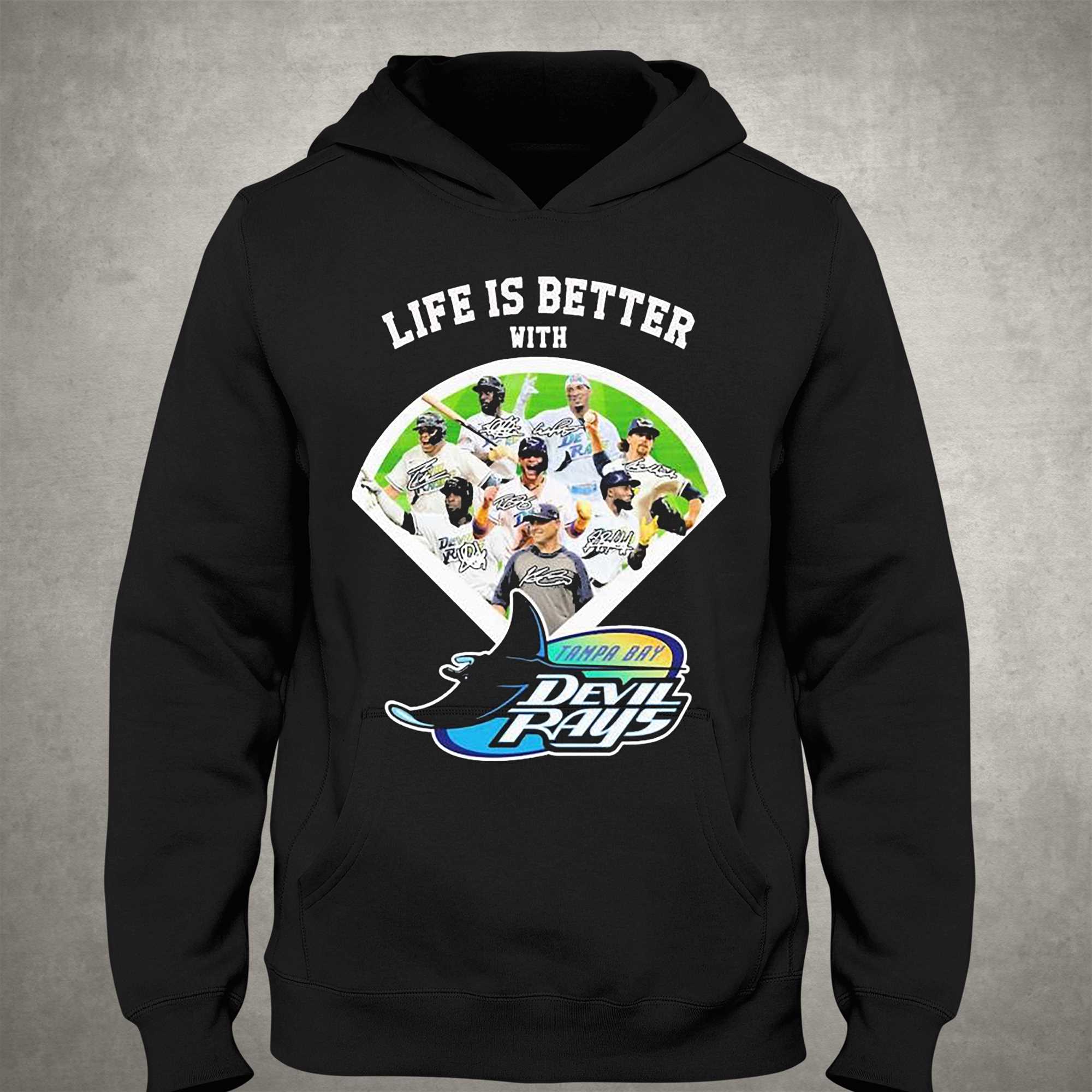 Life Is Better With Tampa Bay Devilrays Signatures Shirt - Shibtee Clothing