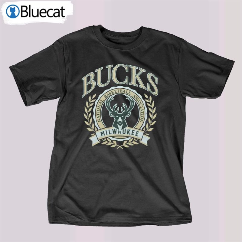 milwaukee bucks crest national basketball association t shirt 1 1