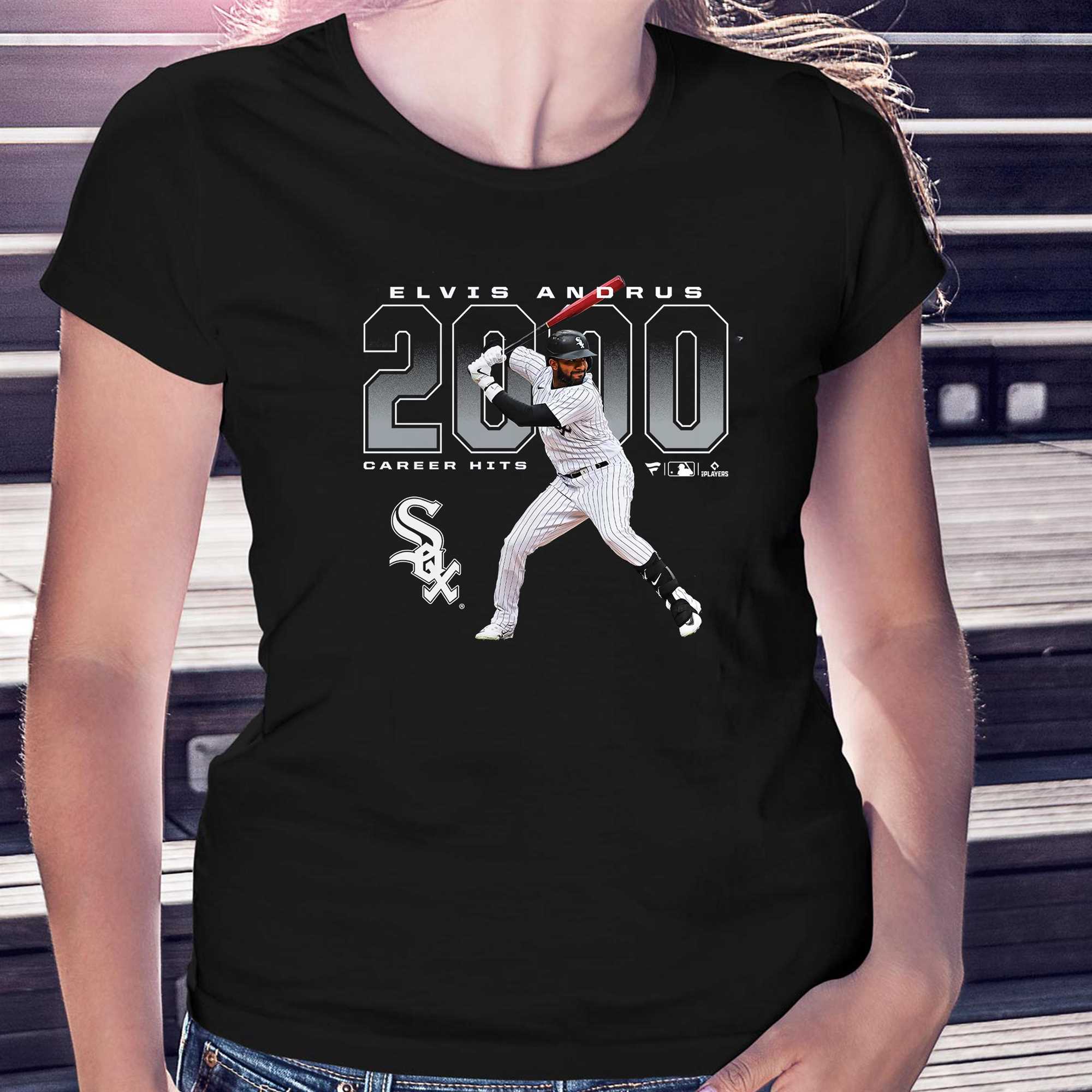 Official Elvis Andrus Chicago White Sox 2000 Hits T-shirt - Shibtee Clothing