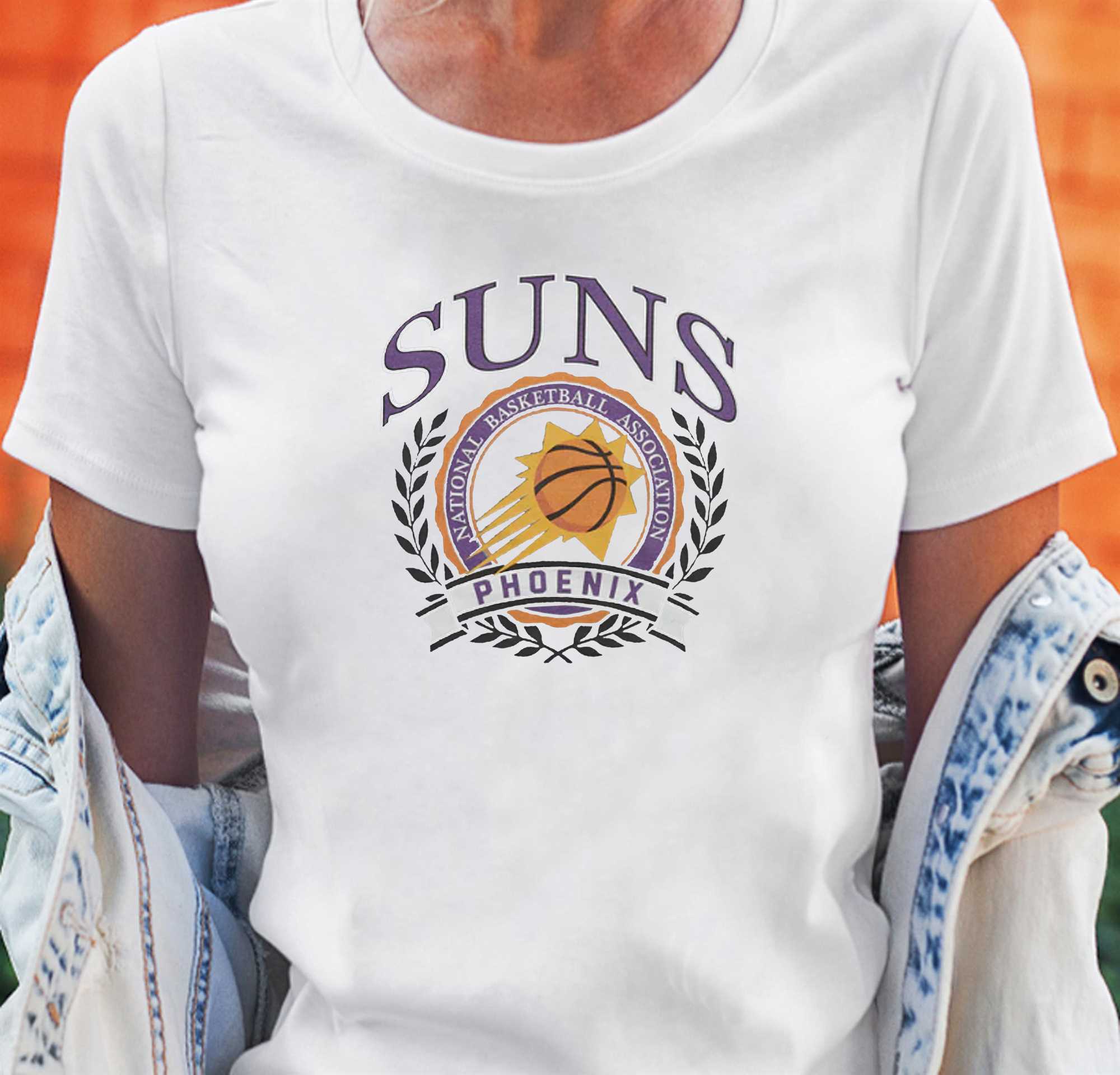 Phoenix Suns Crest National Basketball Association T-shirt - Shibtee  Clothing