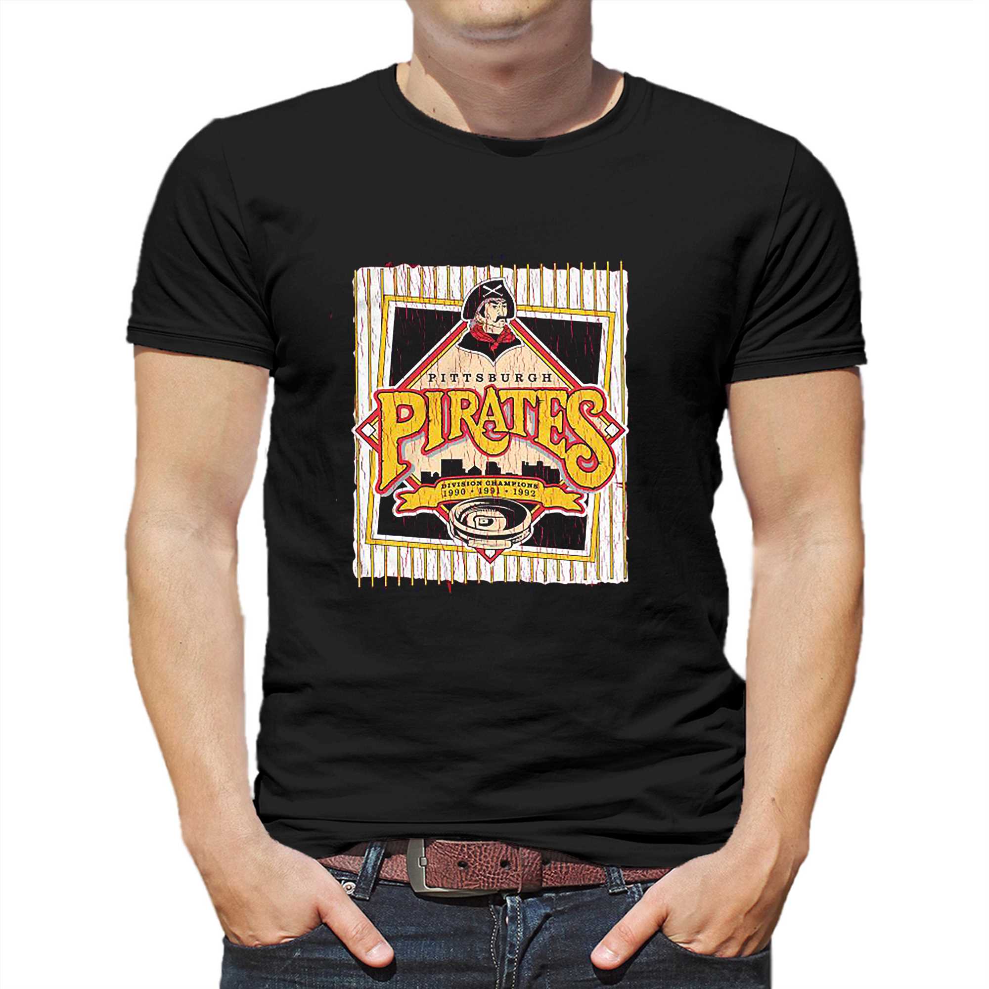 Vintage Pittsburgh Pirates Baseball Champion Crop Top T-Shirt Large by