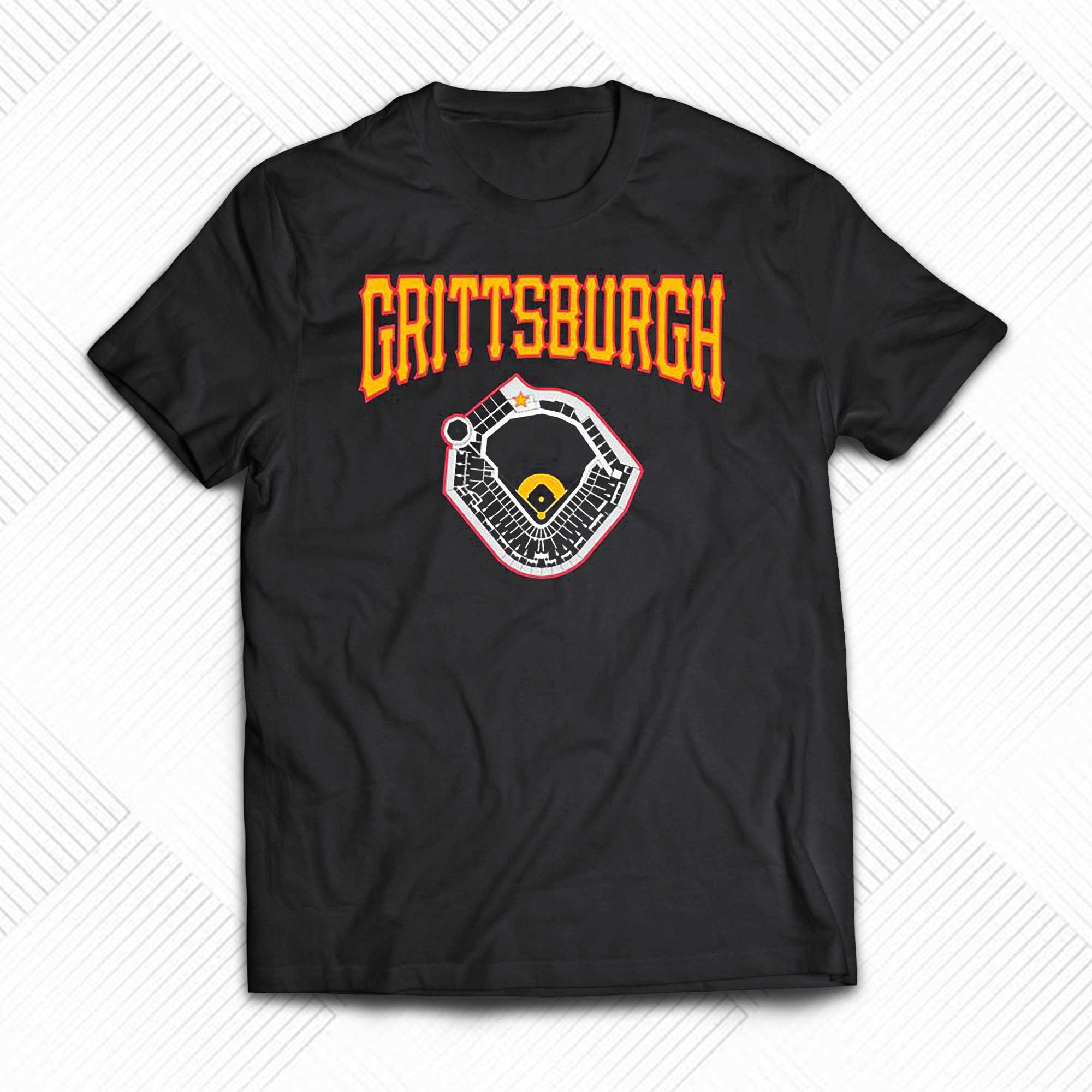 Grittsburgh Baseball Field For Pittsburgh Pirates Vintage T-Shirt