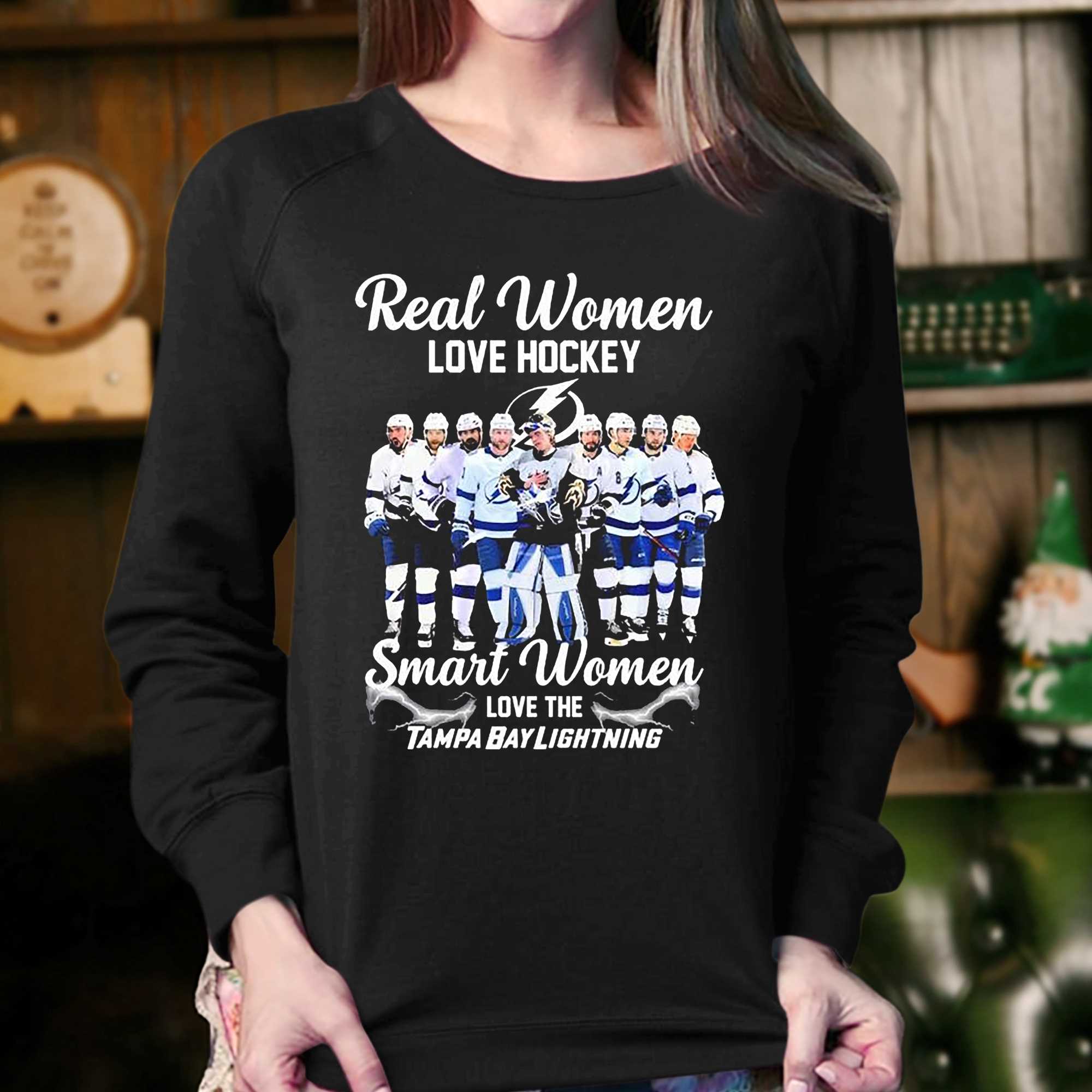 Real Women Love Hockey Smart Women Love The Tampa Bay Lightning 2023  Stanley Cup Playoff Shirt