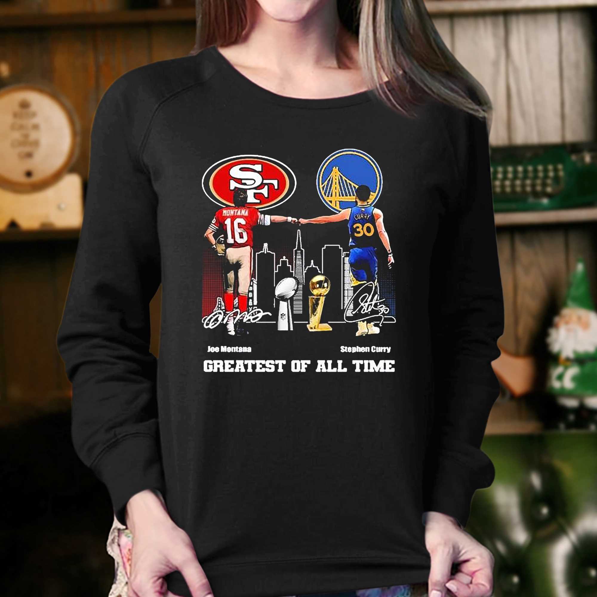 San Francisco Joe Montana And Stephen Curry Greatest Of All Time Signatures  Shirt - Shibtee Clothing