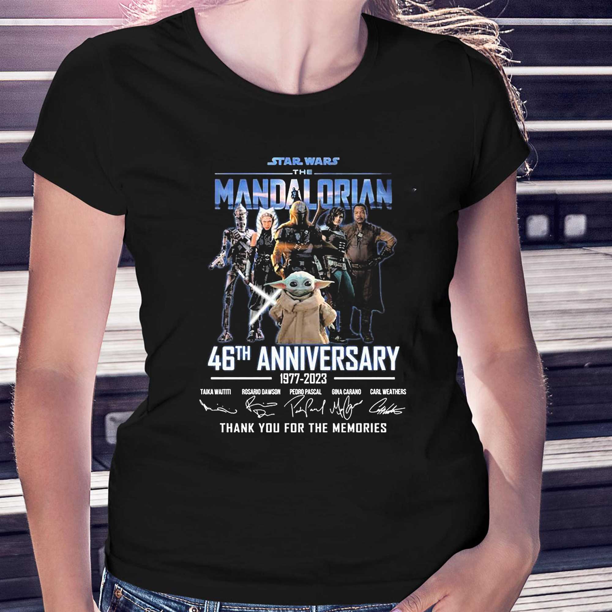 Star Wars 46th 1977-2023 Anniversary Thank For The Memories Tshirt Men 