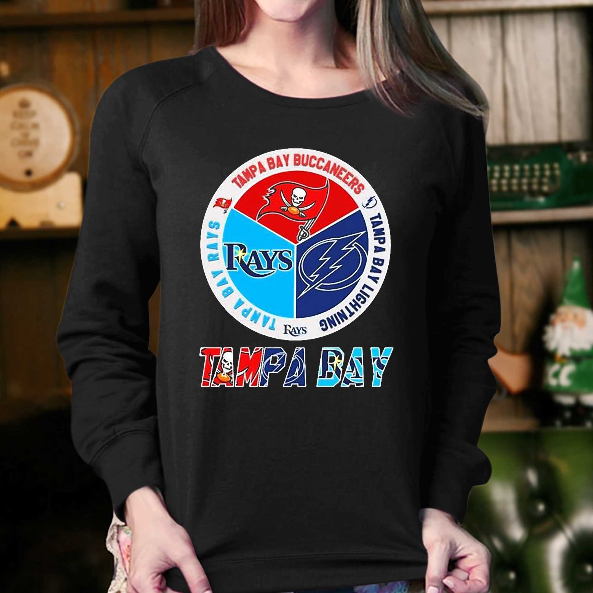 Tampa Bay Sports Teams Logo Shirt Rays Bucs And Lightning - Shibtee Clothing