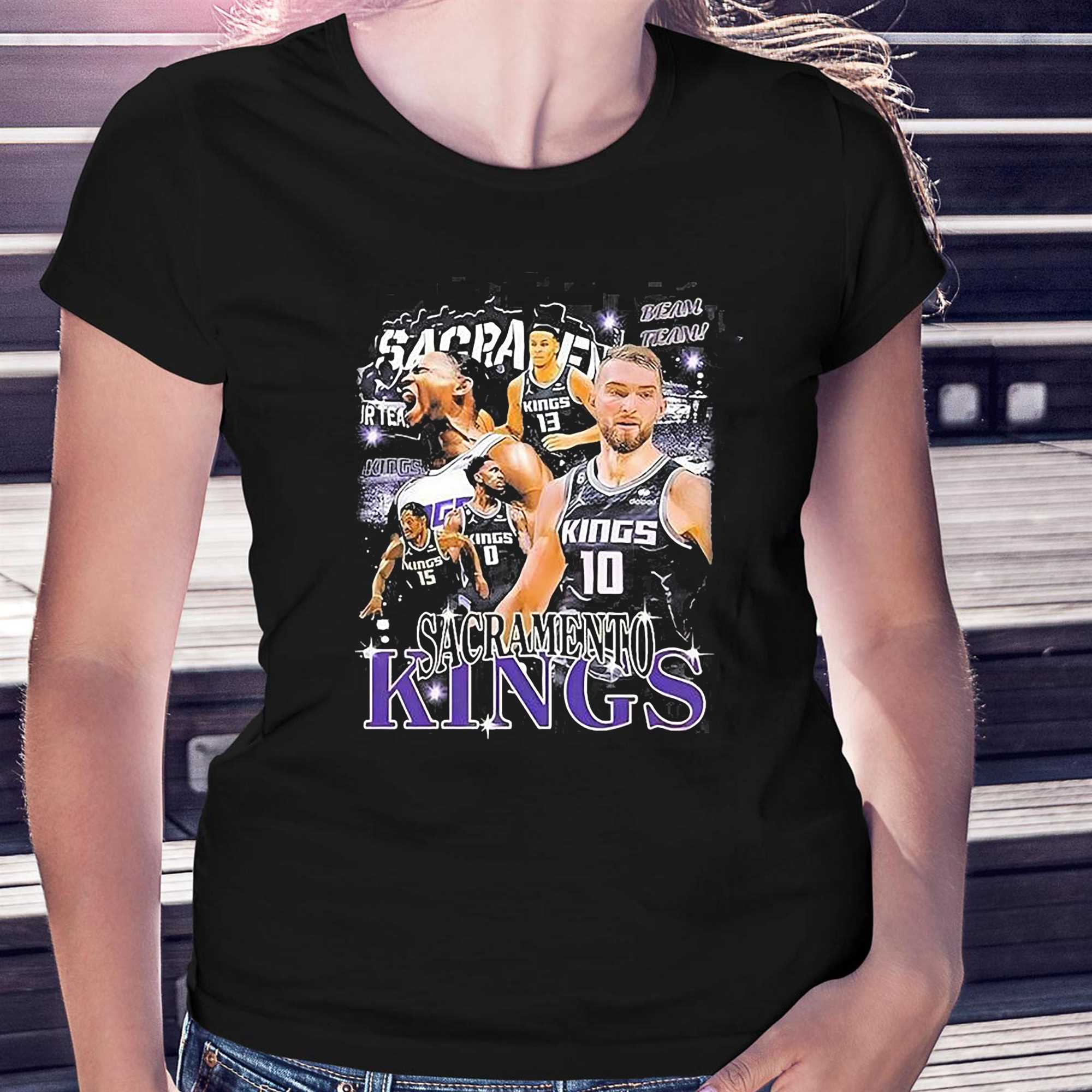 Sacramento Kings Tee Shirt Unisex Vintage Retro Style Sacramento
