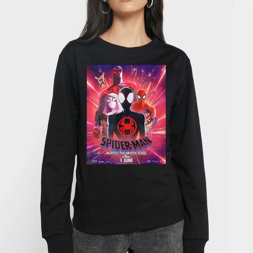 A New Poster For Spider-man Across The Spider-verse Marvel Studios Movie T-shirt 
