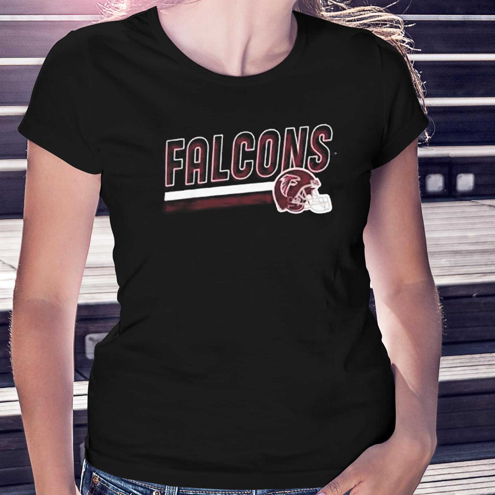 Atlanta Falcons Essential Blitz Lockup Shirt - Shibtee Clothing