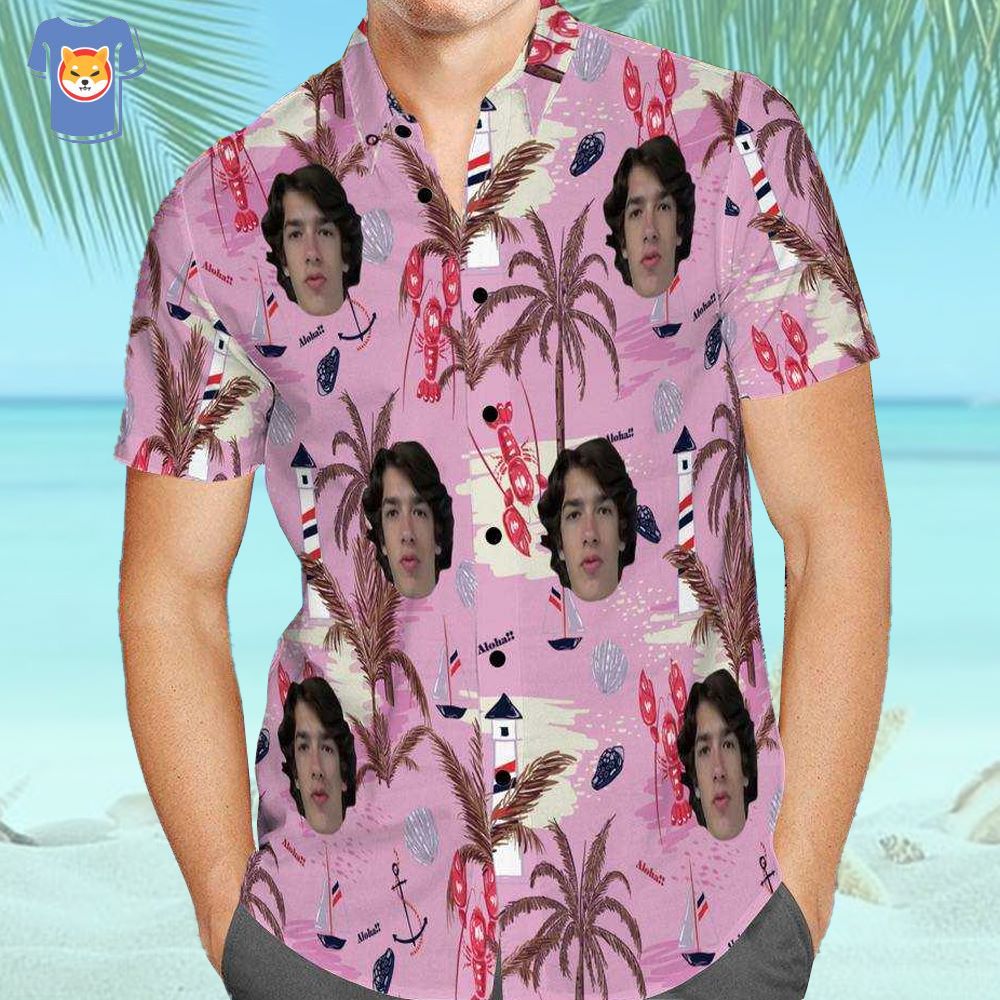 Baylen Levine Hawaiian Shirt Chinoiserie Beach Print Hawaiian Shirt