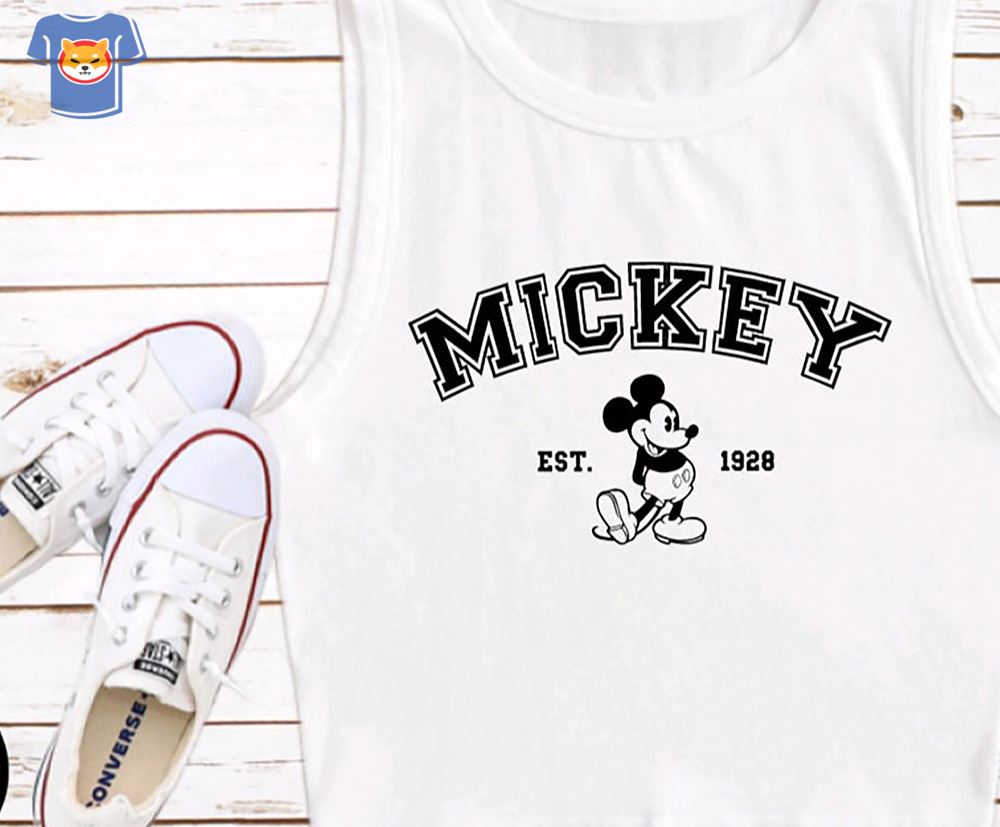 Couples Tee Crop Tank Top Disney Shirts Mickey Minnie - Shibtee