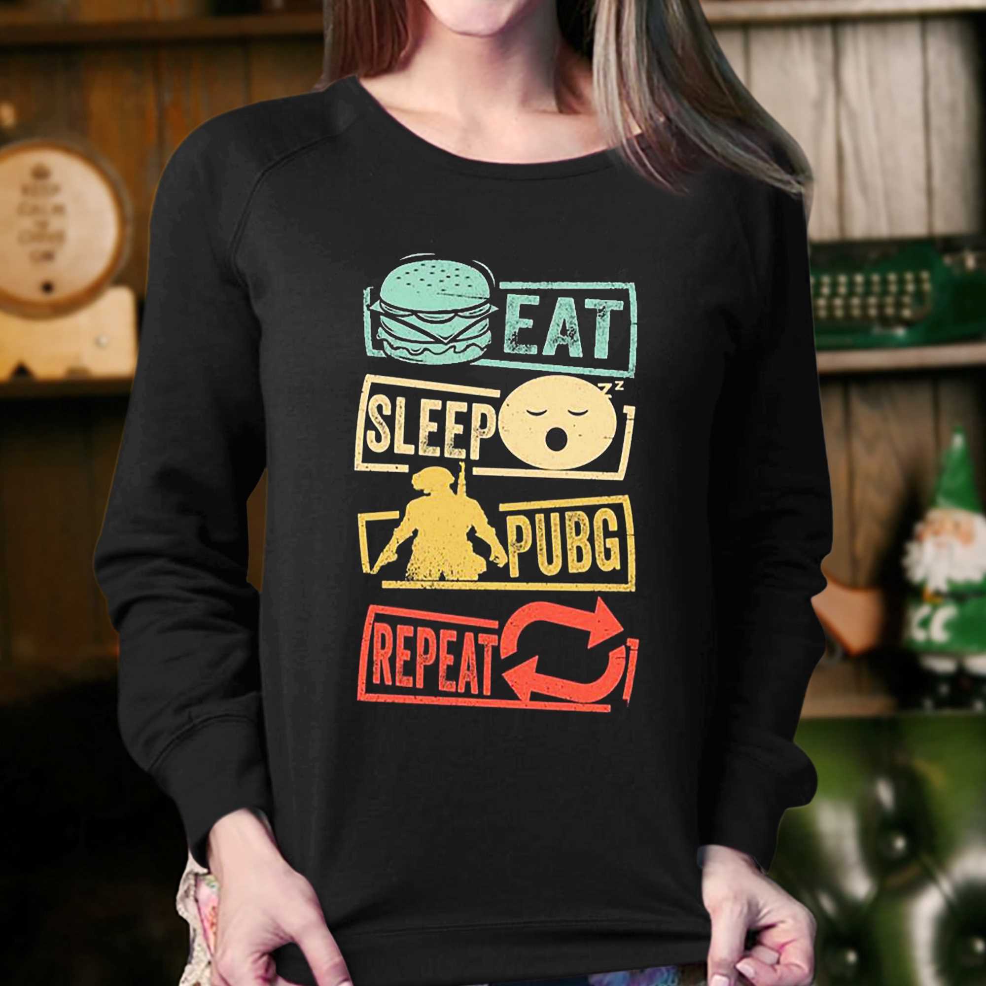 Eat Sleep Pubg Repeat T Shirt 