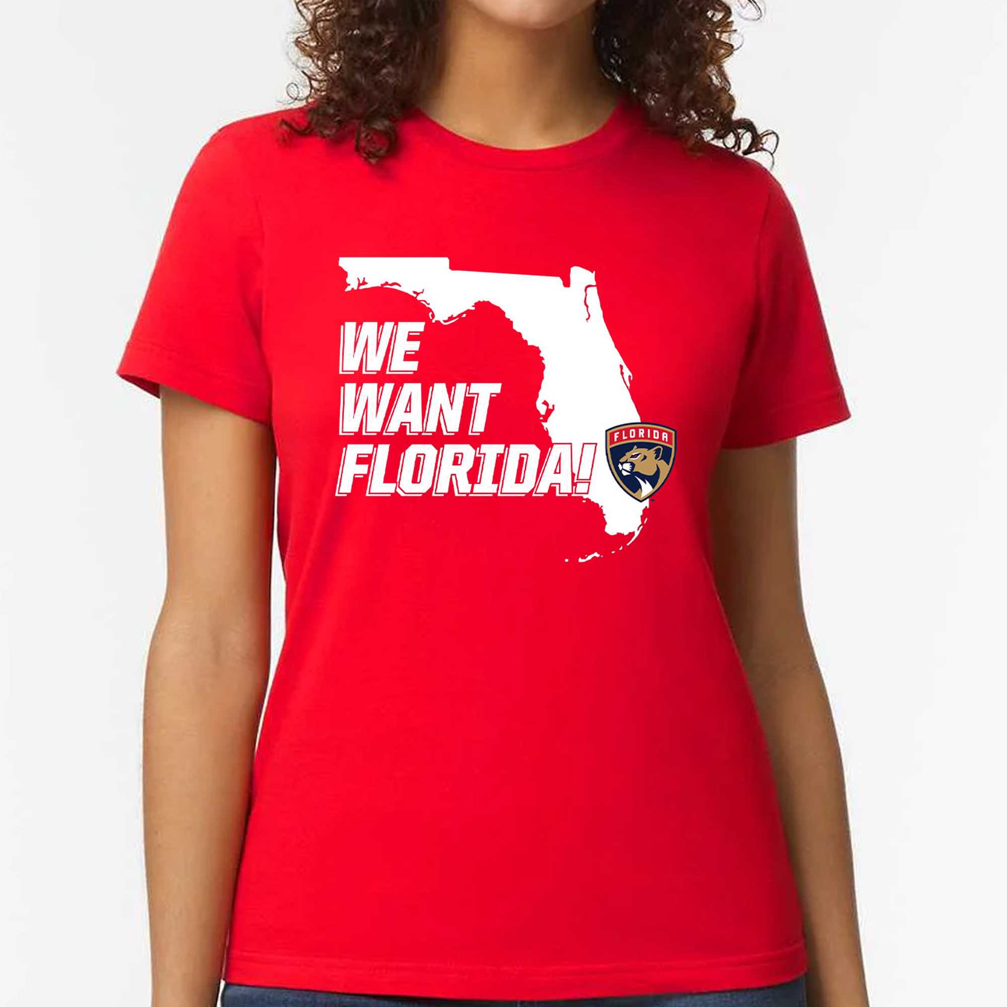 Florida Panthers We Want Florida Shirt - Shibtee Clothing